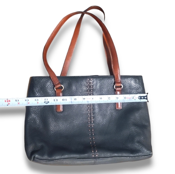 Fossil Leather Hand Bag with Stitch Detail - Picture 15 of 16